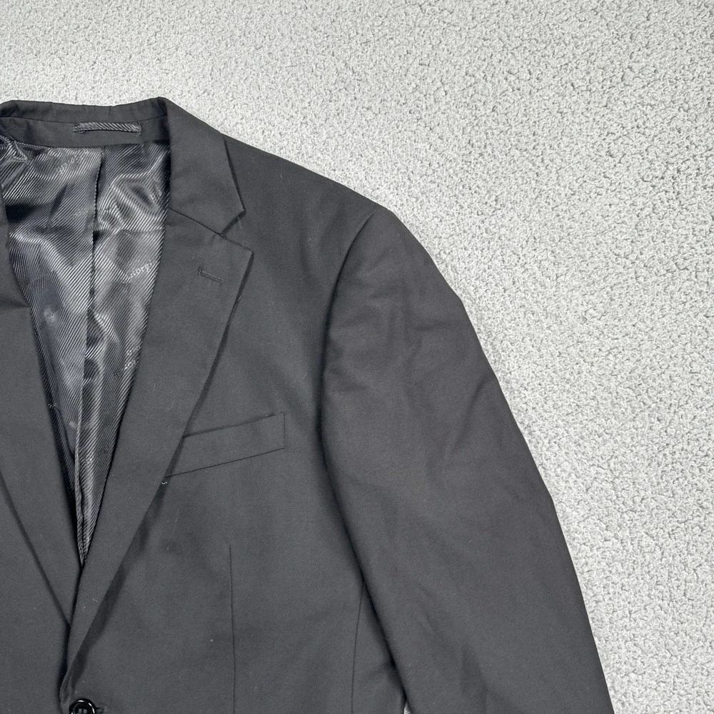 Giorgio Fiorelli Blazer Men 40R Black‎ Superlux Super Fine 150 Dual Vent Jacket